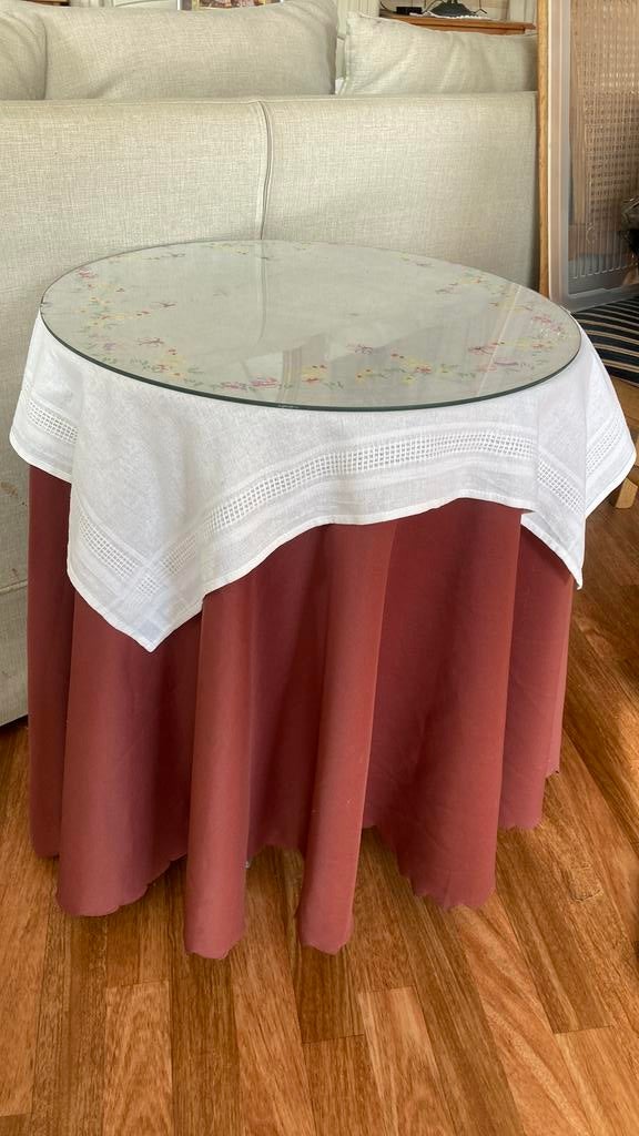 Bijzettafels Rond 50 cm, Huis en Inrichting, Tafels | Bijzettafels, 45 tot 60 cm, Minder dan 55 cm, Rond, Ophalen of Verzenden