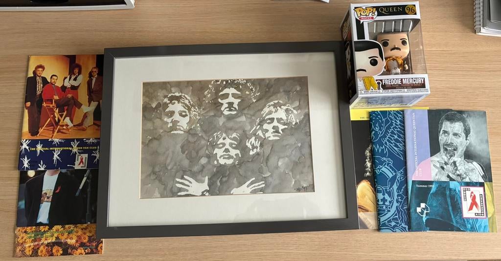 Mooie Queen/Freddie Mercury verzameling, Ophalen of Verzenden, Zo goed als nieuw, Poster, Artwork of Schilderij