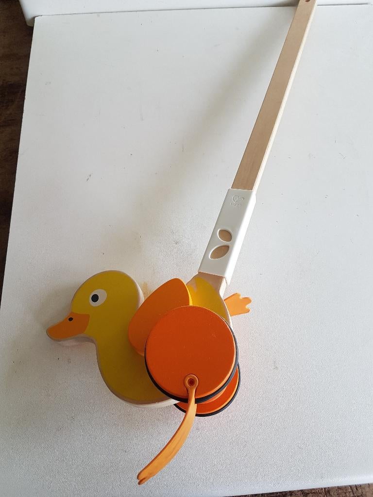 hape houten loopeend en 2 stuks houten trekbeesten., Ophalen of Verzenden, Nieuw, Duw- of Trekspeelgoed