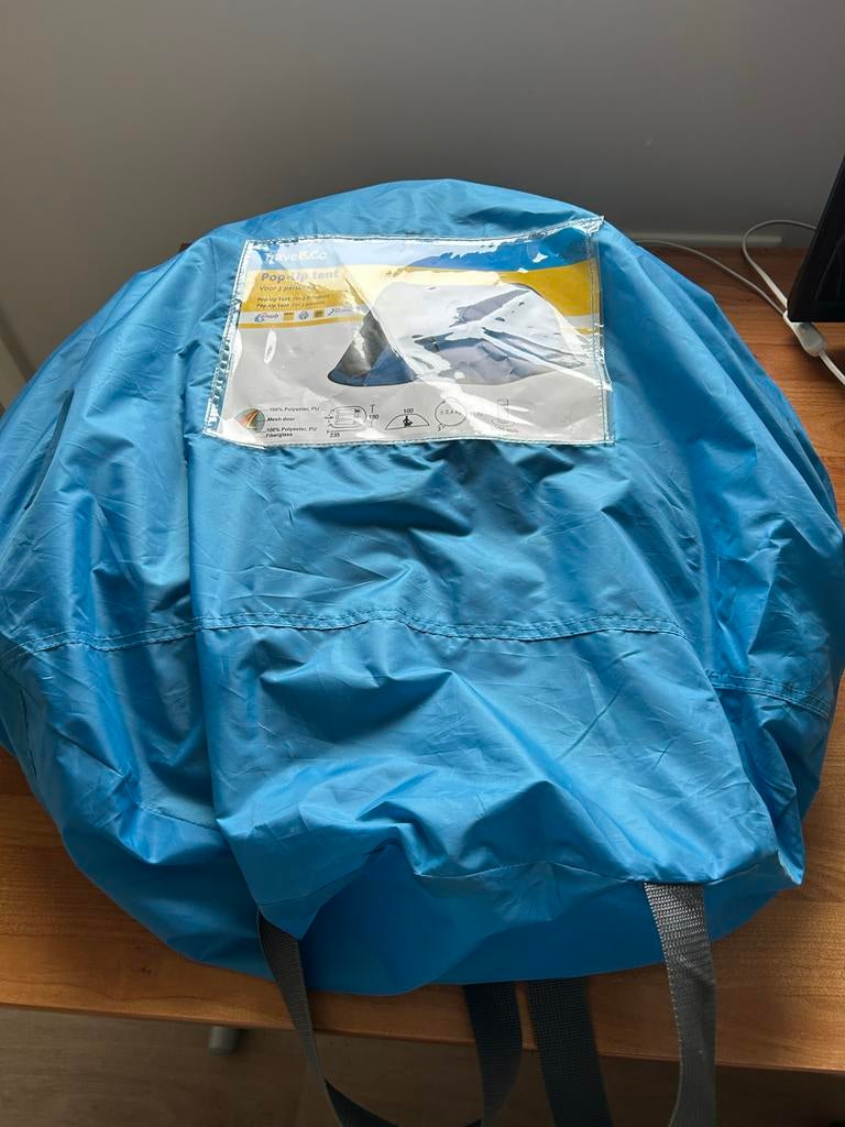 Travel&Co Pop-Up tent voor 3 personen, Ophalen of Verzenden, Zo goed als nieuw, Tot en met 3