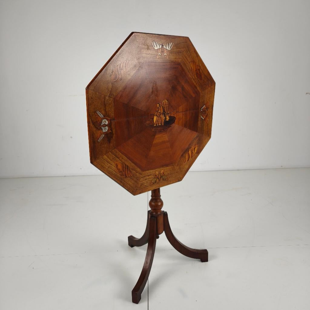 19e-eeuwse Engelse kantelbladtafel in Chinoiserie-stijl, Ophalen of Verzenden