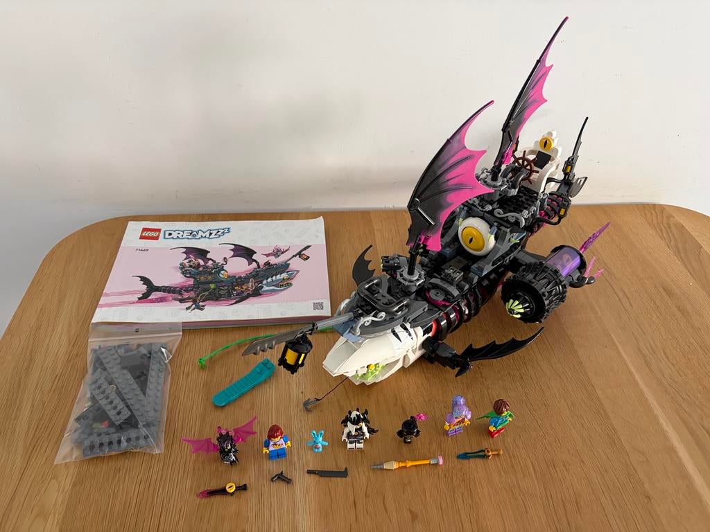 Lego dreamzzz nightmare shark schip setnummer 71469 compleet, Gebruikt, Lego Primo, Overige thema's, Compleet
