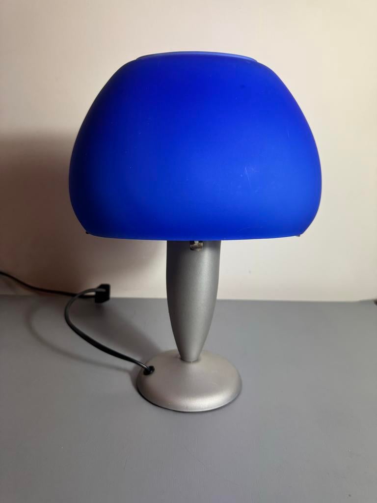 Vintage Mushroom Lamp - Blauw, Antiek en Kunst, Ophalen