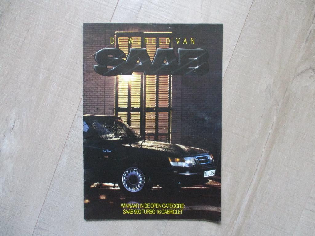 Saab folder -- Krant en Prijslijsten -- SALE !!, Ophalen of Verzenden, Zo goed als nieuw, Overige merken