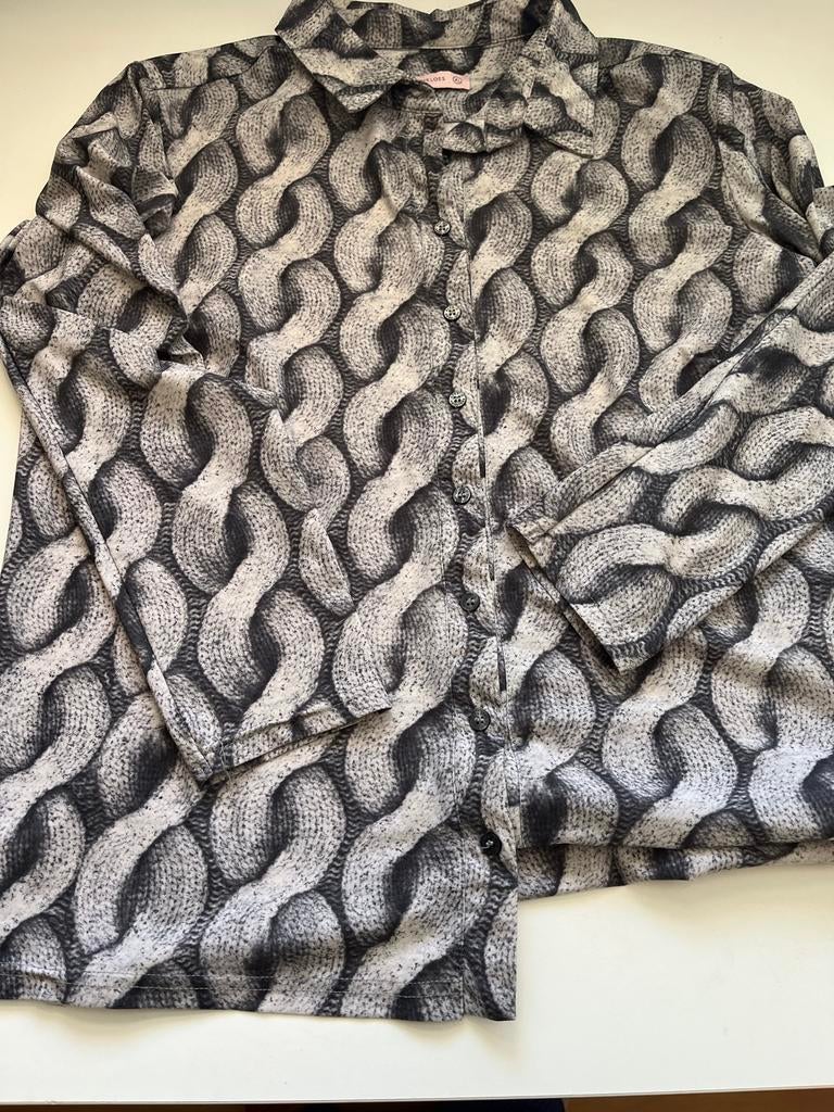 Blouse travelstof Studio Anneloes, Ophalen of Verzenden, Zo goed als nieuw, Maat 42/44 (L), Zwart