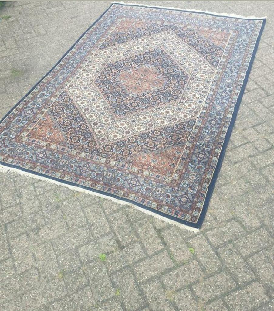 Prachtig handgeknoopt perzisch tapijt van moud, Ophalen of Verzenden, Zo goed als nieuw