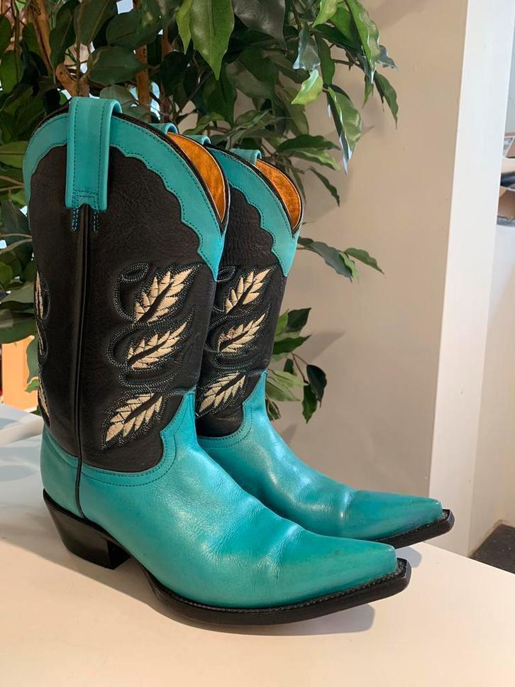 Rudel cowboylaarzen 38 western boots bohemian laarzen, Niet ingevuld, Hoge laarzen, Blauw, Niet ingevuld