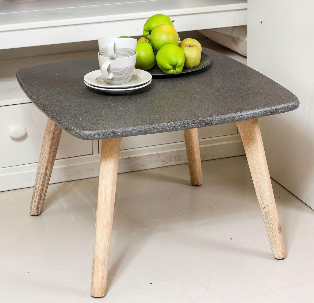 Bijzettafel met stenen blad, Ophalen of Verzenden, Gebruikt, Overige materialen