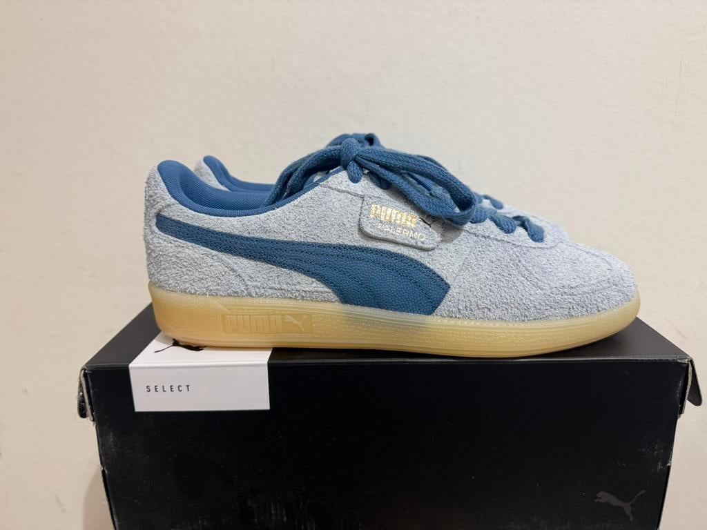 Te koop nieuwe Puma Palermo Hairy Blue maat 45, Kleding | Heren, Schoenen, Postlaan 3, Blauw, Nieuw, Ophalen of Verzenden