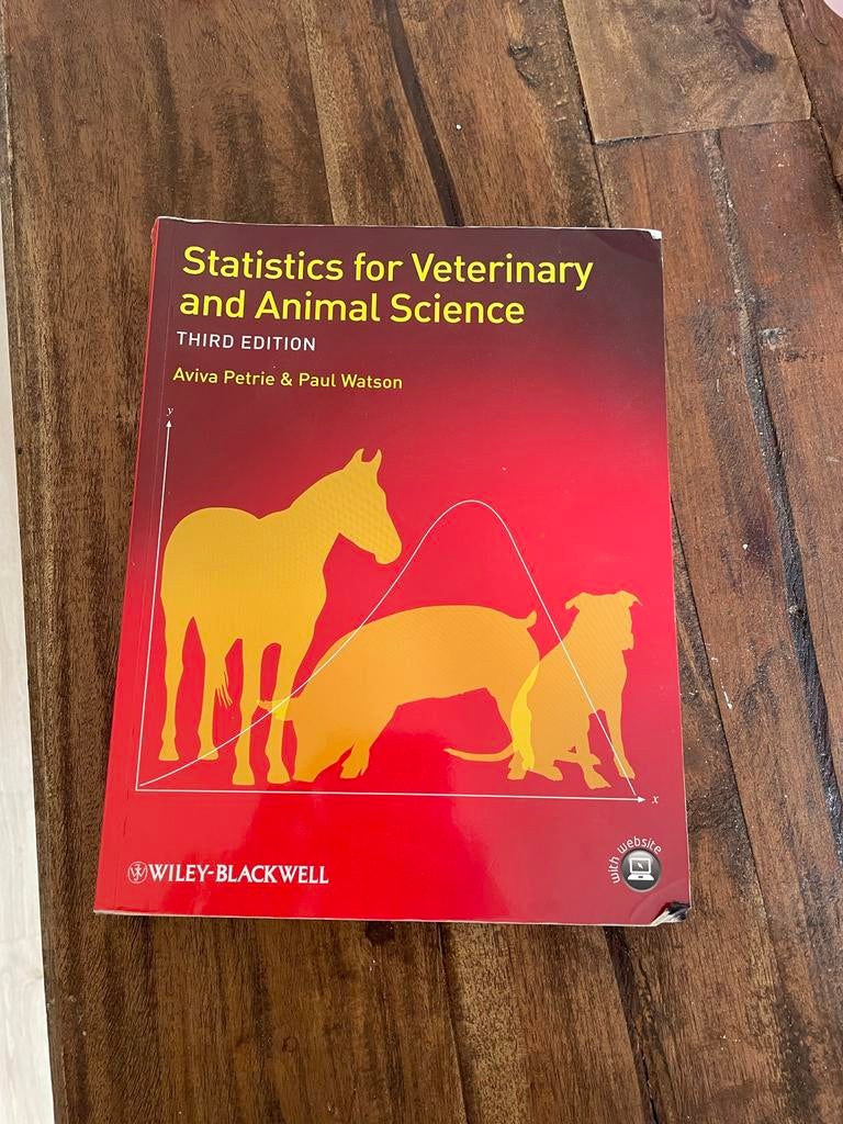 Statistics for Veterinary and Animal Science - 3e editie, Ophalen of Verzenden, Gelezen, Overige onderwerpen