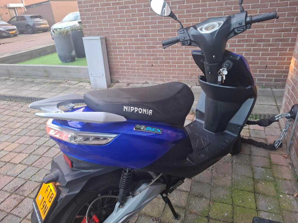 Nipponia E-Rex Elektrische Scooter - Blauw, Elektrisch, Zo goed als nieuw, Ophalen, Overige merken