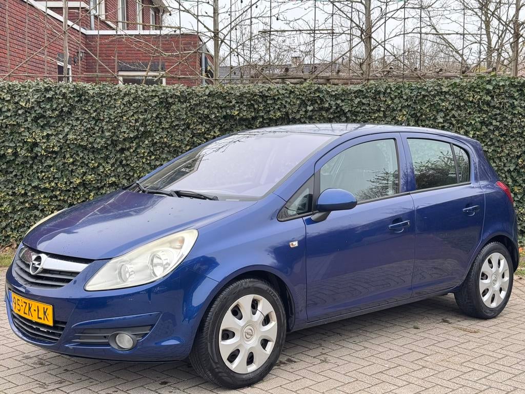 Opel Corsa 1.2 16V 5D 2008 Blauw, Auto's, Opel, Voorwielaandrijving, 4 cilinders, Blauw, 1229 cc