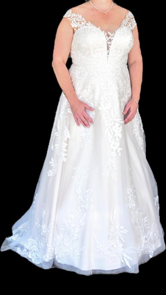 Bruidsjurk Champagne maat 46 (gelijk aan maat L), Ophalen, Nieuw, Wit, Trouwjurk