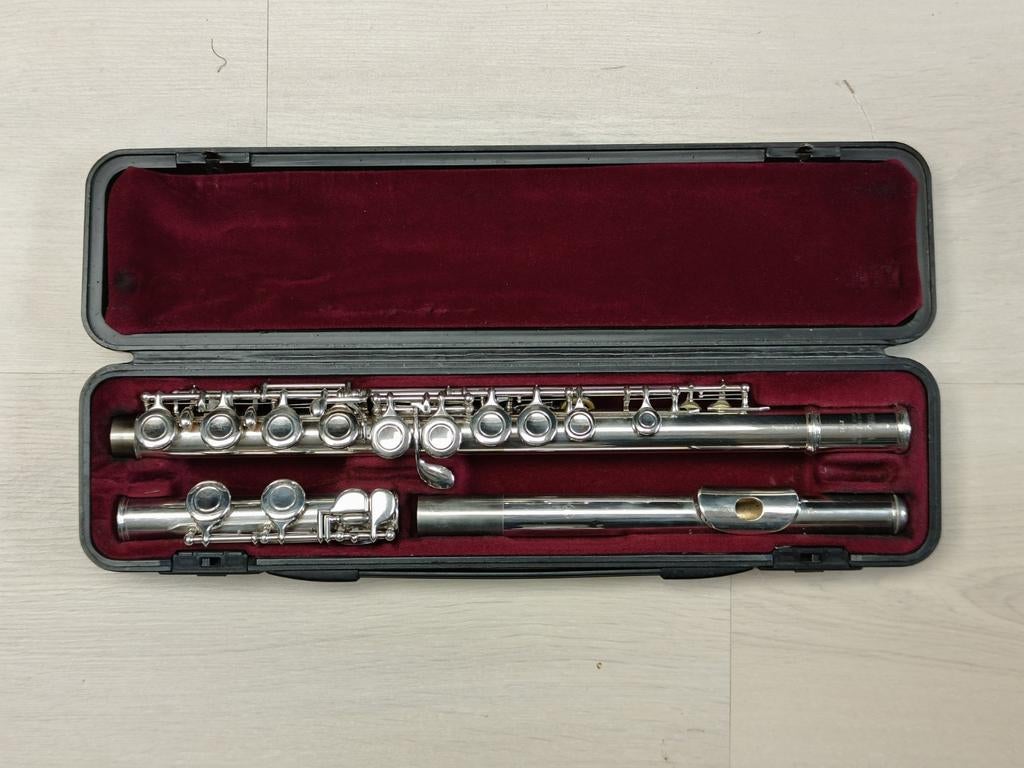 Yamaha 211SII Dwarsfluit - Speelklaar met koffer, Muziek en Instrumenten, Blaasinstrumenten | Dwarsfluiten en Piccolo's, Ophalen of Verzenden