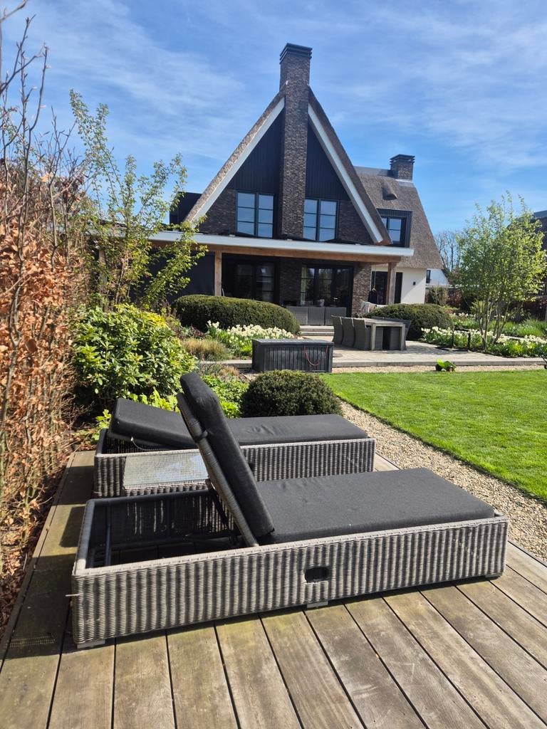 Ligbedden 2 stuks verstelbaar, Kunststof, Info@joebenelli, Ophalen of Verzenden, Dorpsstraat rhoon