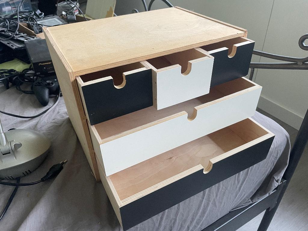 Ladekastje van hout, Huis en Inrichting, Kasten | Ladekasten, Ophalen, Minder dan 50 cm, 5 laden of meer, Zo goed als nieuw