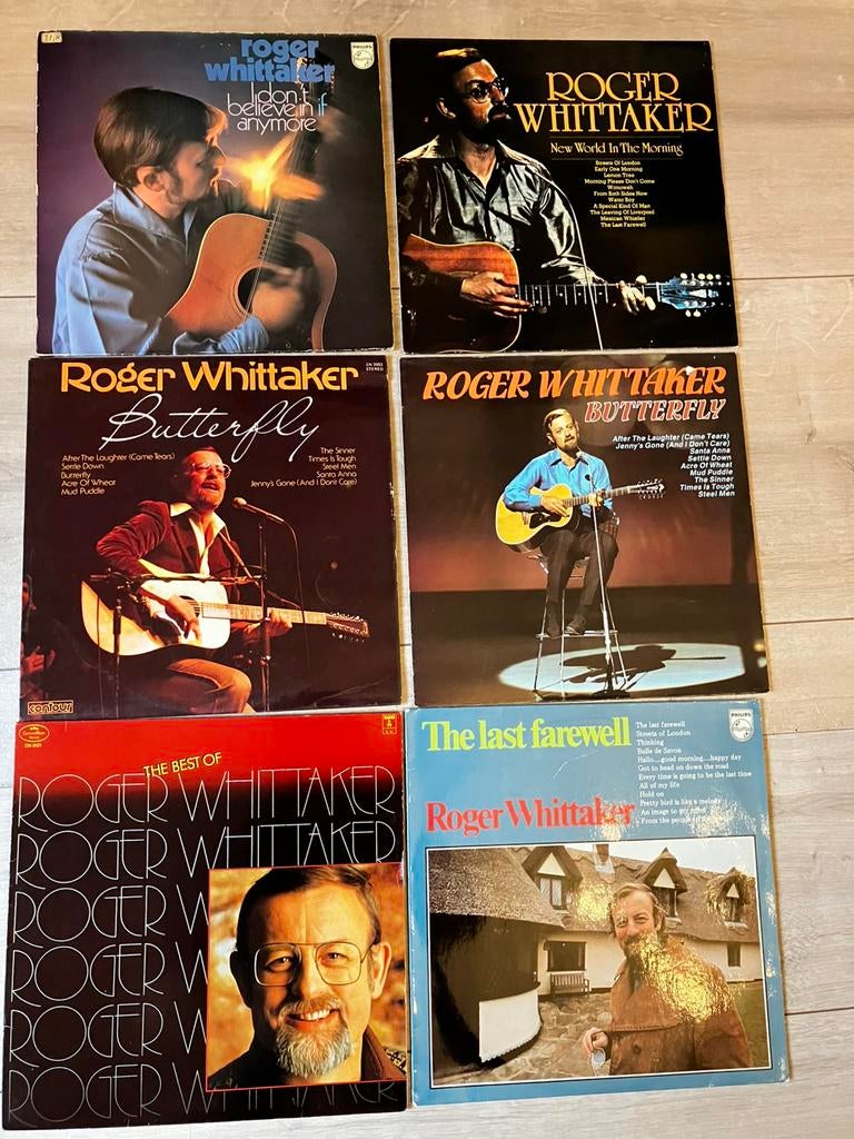 Roger Whittaker, 6x LP, Gebruikt, Ophalen of Verzenden, 1970 - 1979, 12 inch