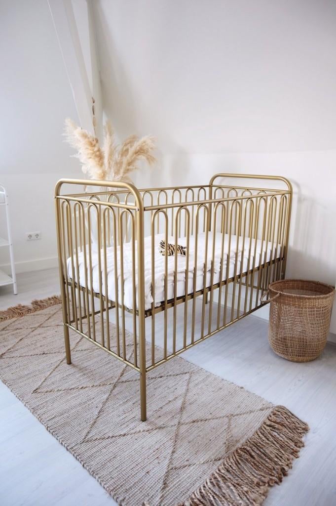 Goudkleurig/messing Polini ledikant "vintage", Ophalen, Gebruikt, Ledikant