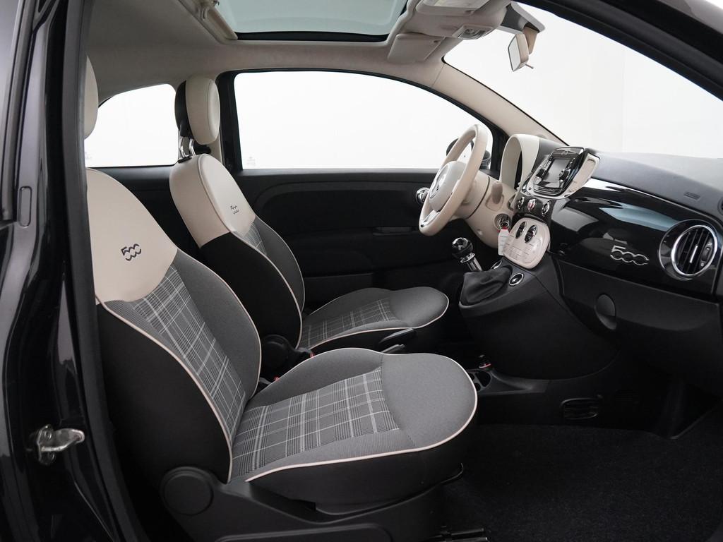 Fiat 500 1.2 Lounge | Panoramadak | Navigatie | Digital Cock, Stof, Gebruikt, 1242 cc, 4 cilinders
