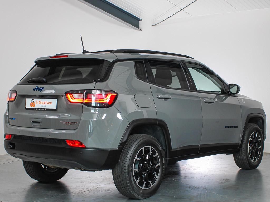 Jeep Compass 4xe 240 Plug-in Hybrid Electric Trailhawk Panor, Automaat, Stof, 4 cilinders, Bedrijf