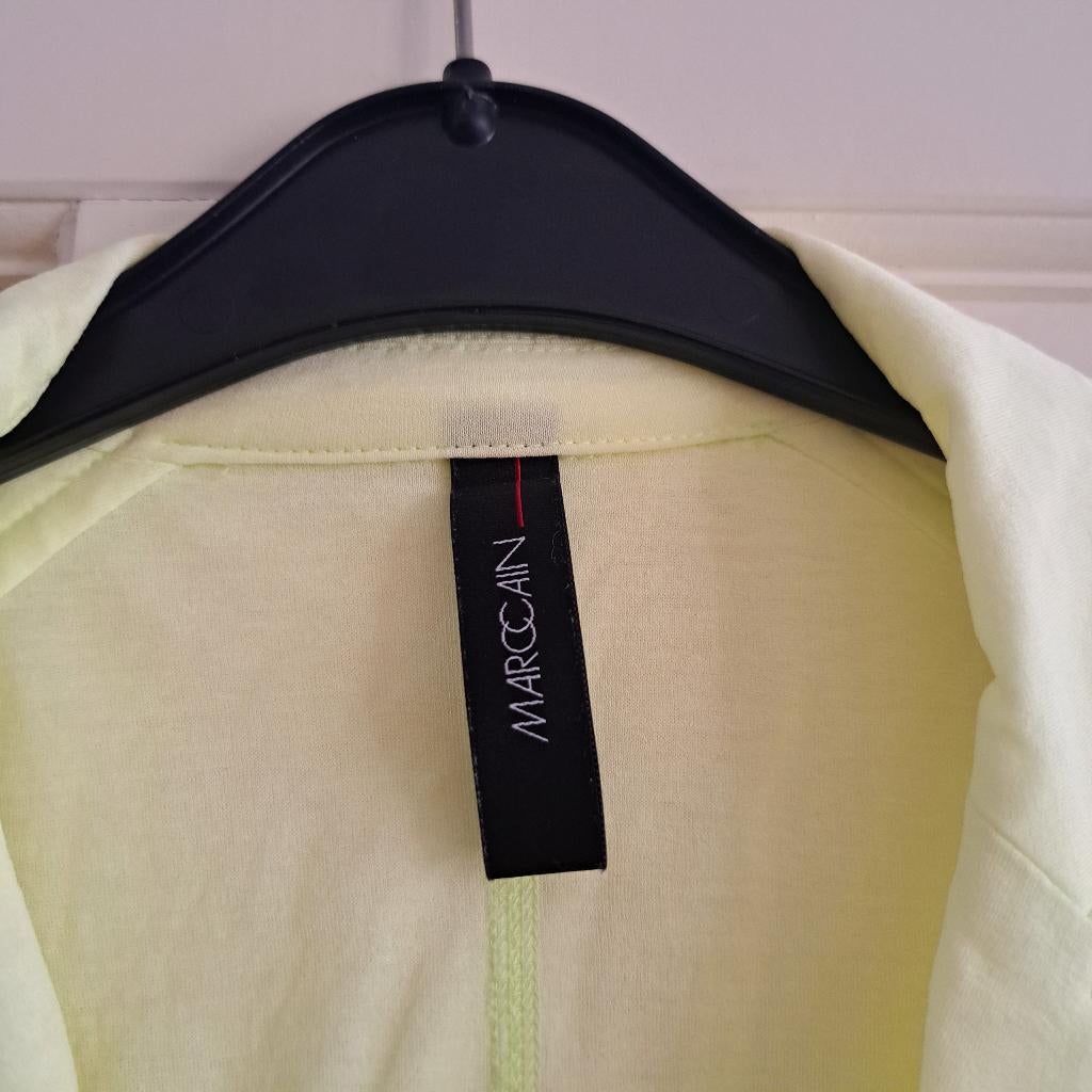 MarcCain neon gele soepele blazer dyed patroon mt XS/S TNC, ., Geel, Marccain, Ophalen of Verzenden