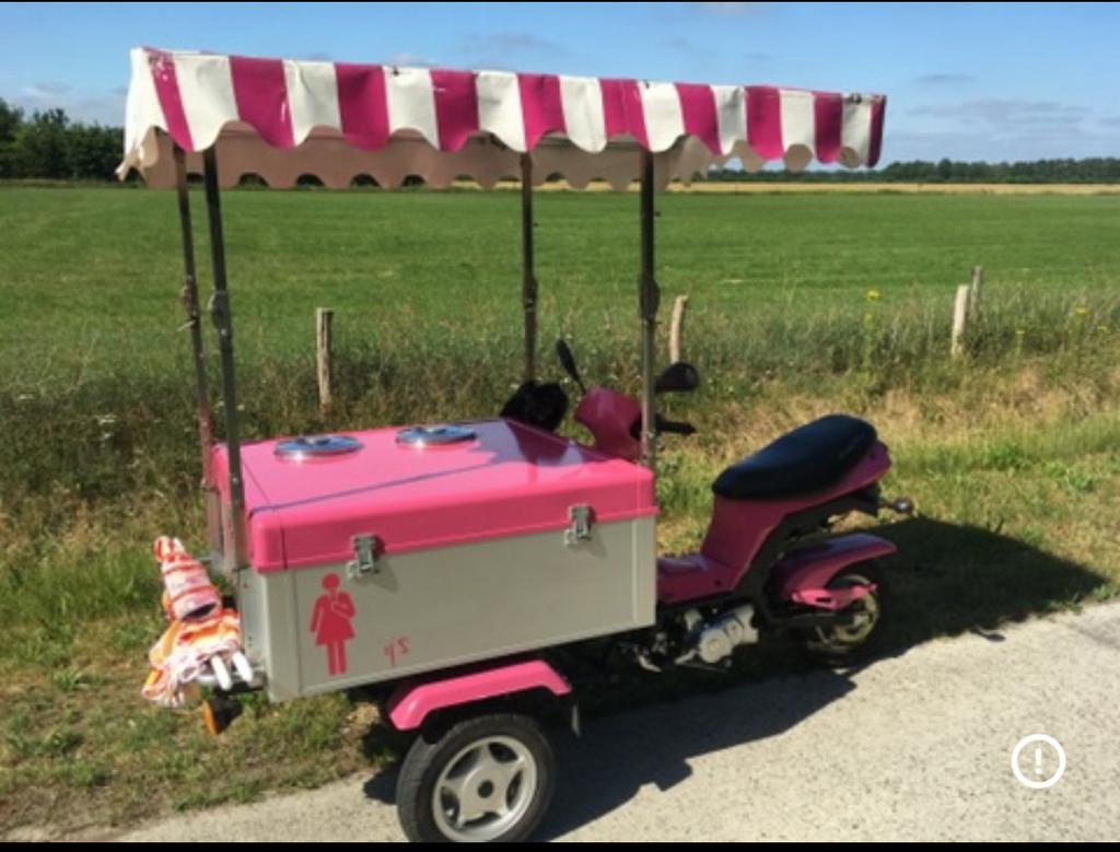 Ijsbrommer - cargobee- ijswagentje, Ophalen