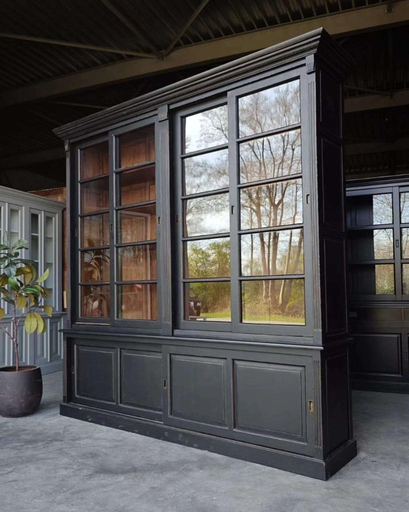 Grote Notariskast | Donkere Buffetkast | Boekenkast #3184, Niet ingevuld, 200 cm of meer, Niet ingevuld, Ophalen of Verzenden