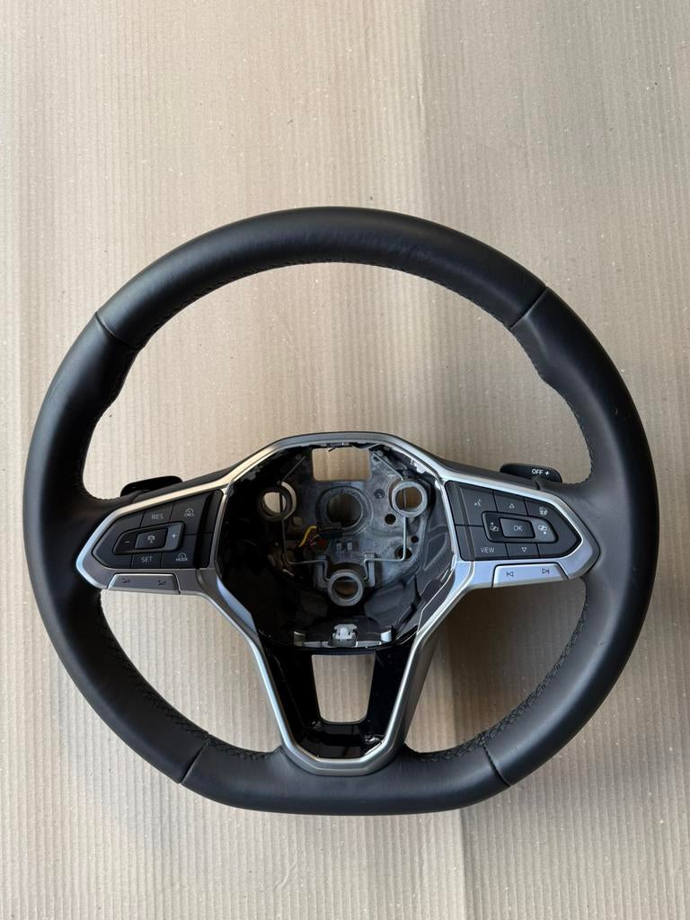 Leren stuur incl stuurbediening en flippers Vw Tiguan, Ophalen of Verzenden, Nieuw, Volkswagen