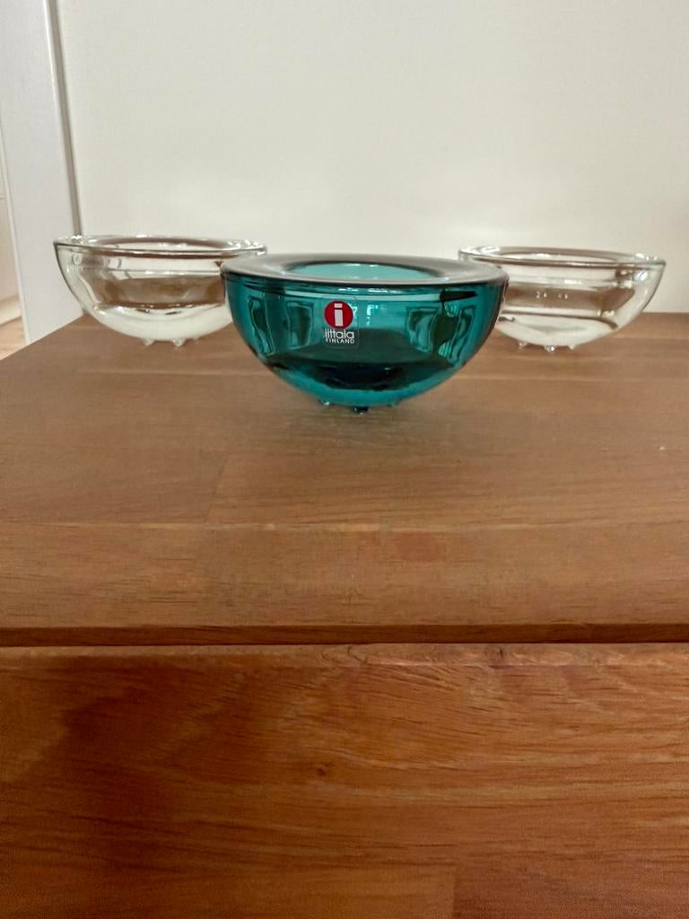 3 Iittala Ballo waxinelichthouders, Huis en Inrichting, Ophalen of Verzenden, Zo goed als nieuw, Overige materialen, Minder dan 25 cm