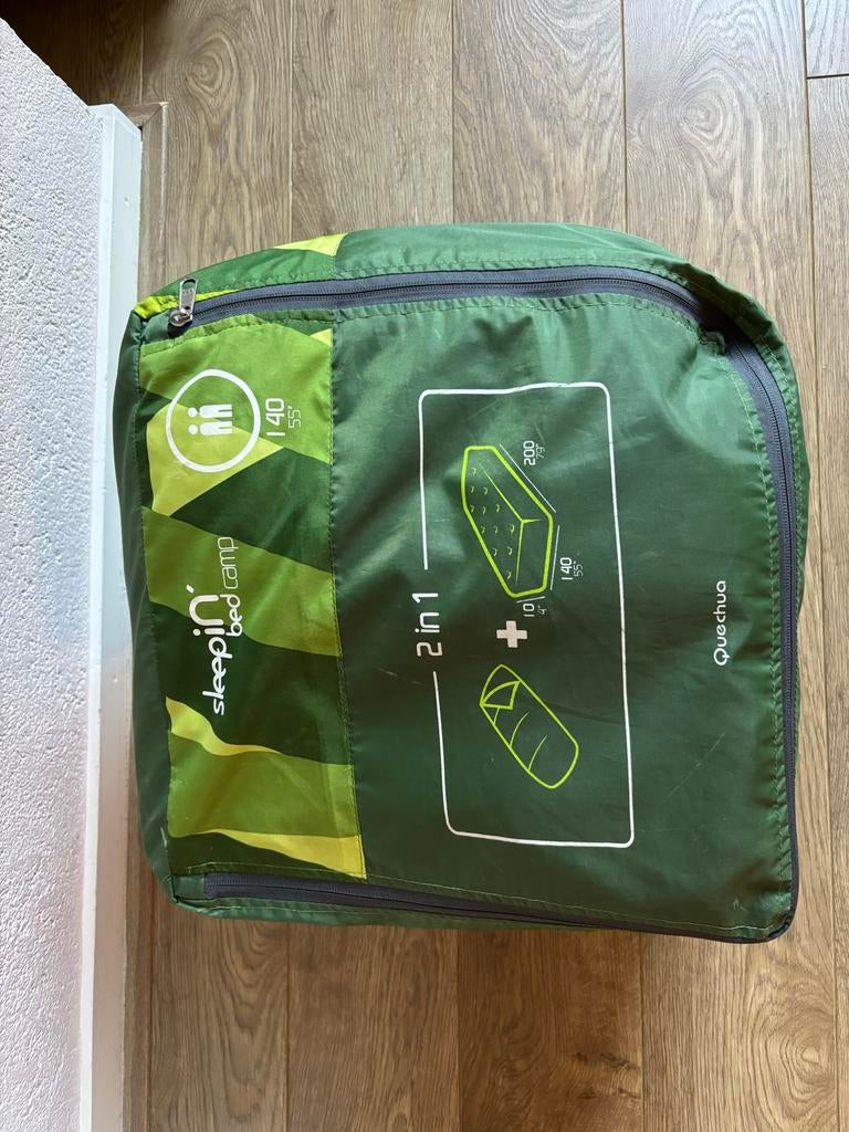 Quechua Sleepin' Bed 2-persoons luchtbed met slaapzak, Caravans en Kamperen, Ophalen, Gebruikt, 2-persoons
