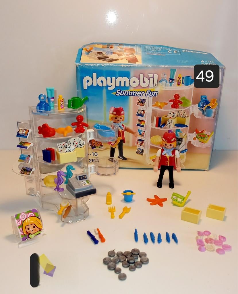 Playmobil Summer Fun hotel winkel compleet in doos, Ophalen of Verzenden, Zo goed als nieuw