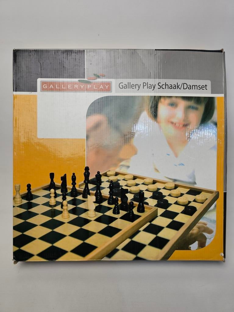 # Gallery Play Schaak/Damset - Klassiek Bordspel, Ophalen of Verzenden, Minder dan 500 stukjes, Gebruikt, Schaken