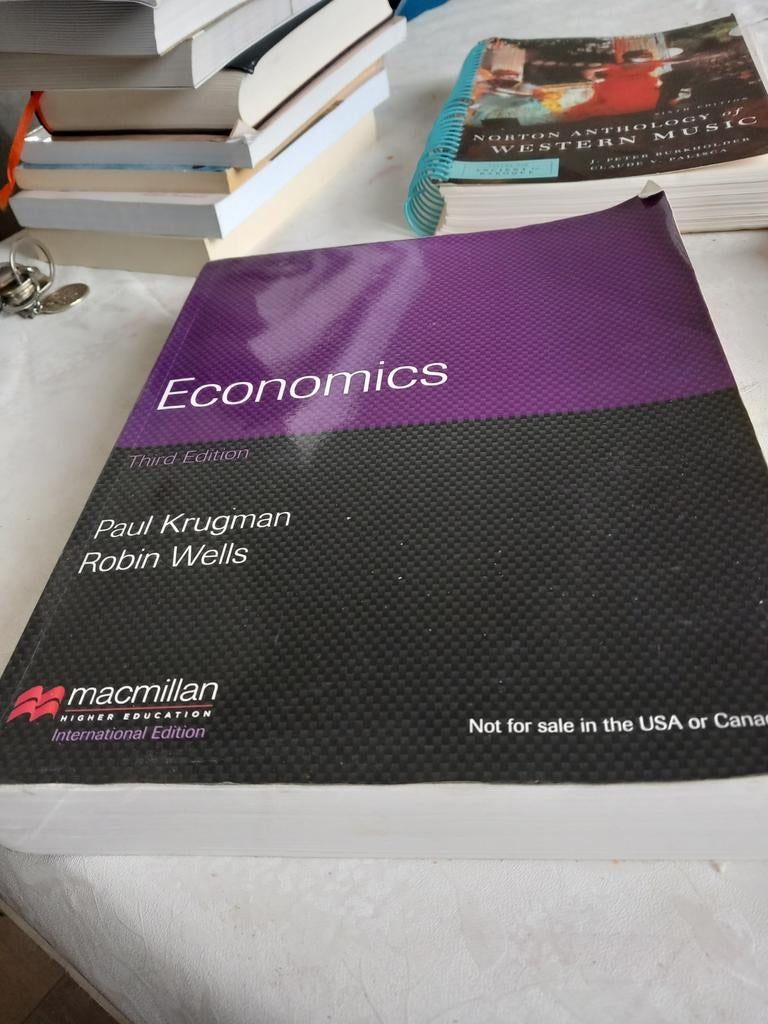 Economics - Paul Krugman & Robin Wells (Third Edition), Ophalen, Gelezen, Overige niveaus, Paul Krugman/RobinWells