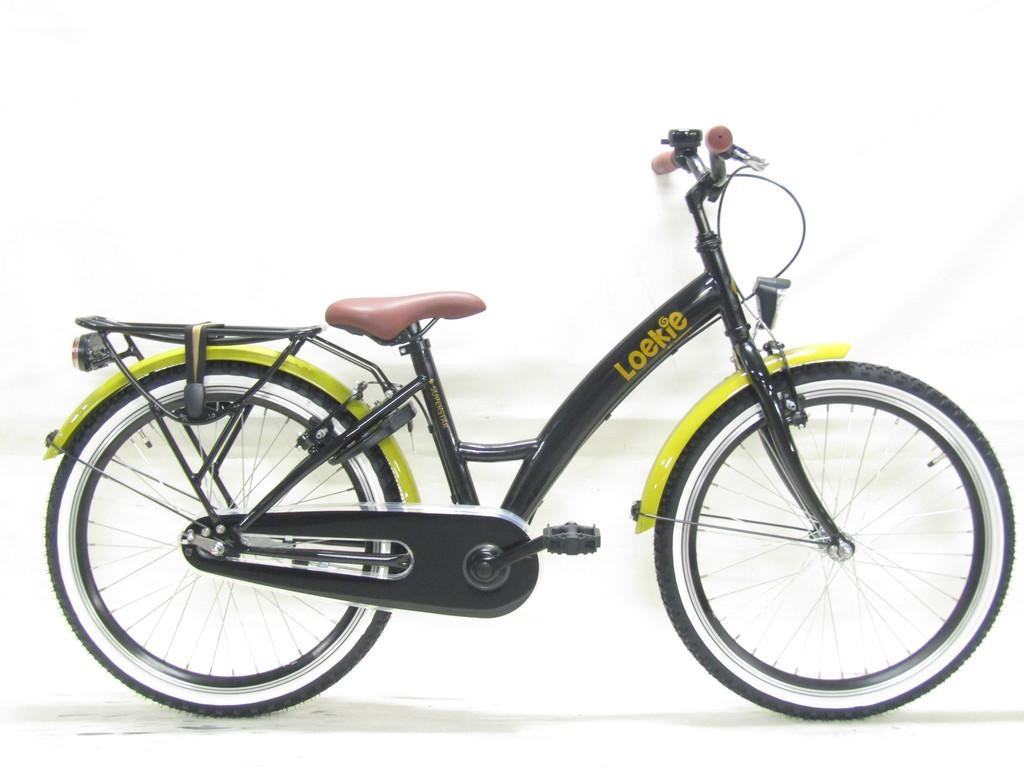 Loekie Superstar 22 zwart meisjes 34cm 22inch, Fietsen en Brommers, Fietsen | Meisjes, Nieuw, Loekie, Versnellingen