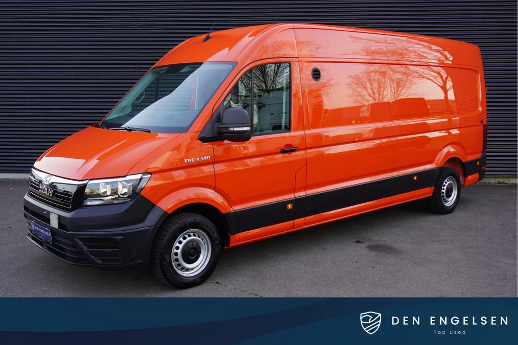 MAN TGE 140pk L4H3/L3H2 Apple Carplay Camera Airco Parkeerse, Auto's, Achterwielaandrijving, Gebruikt, Bedrijf, 1968 cc