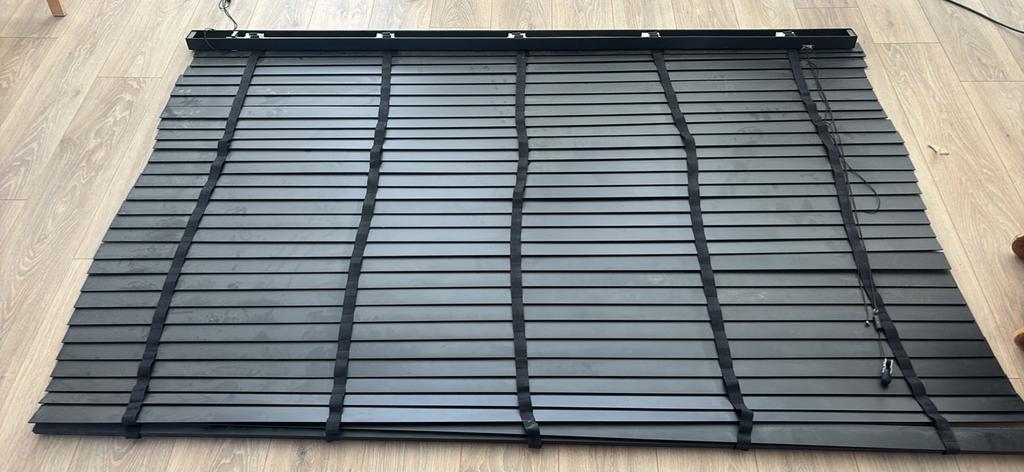 Houten jaloezieën zwart, Ophalen of Verzenden, Gebruikt