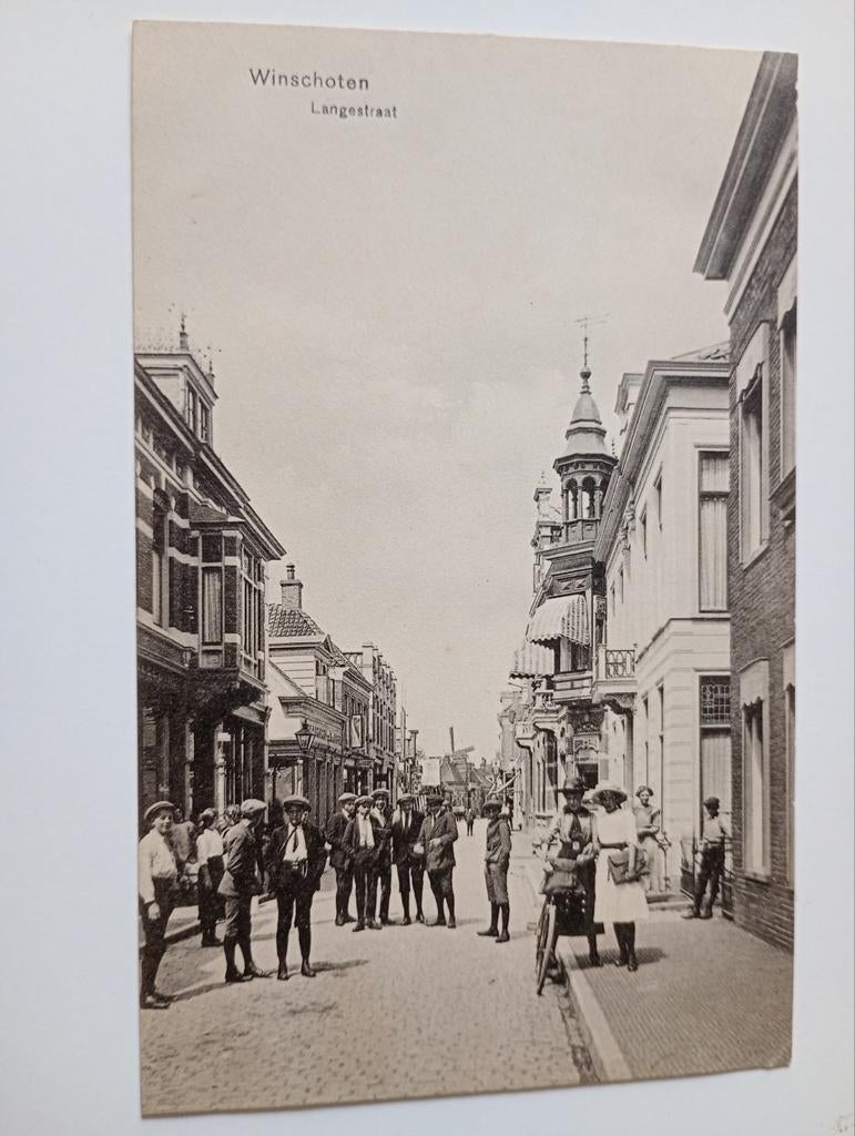 Winschoten Langestraat, Ophalen of Verzenden, Voor 1920, Ongelopen, Groningen