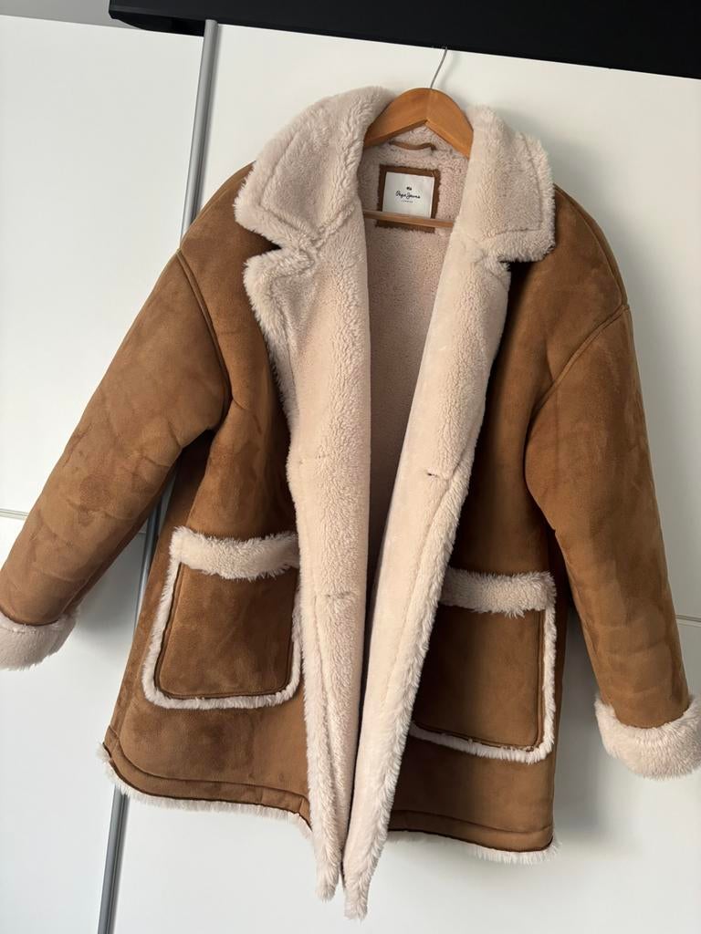 Pepe jeans jas maat XL, Ophalen of Verzenden, Zo goed als nieuw, Maat 42/44 (L), Bruin