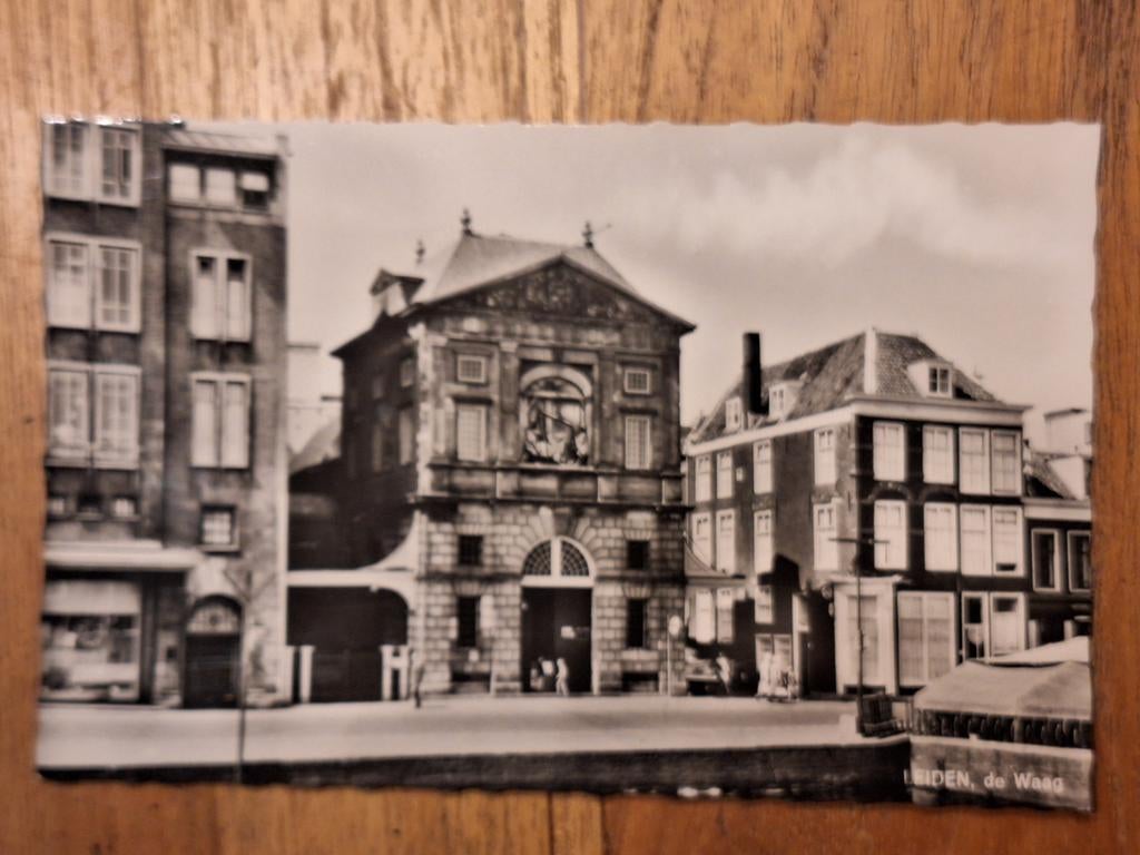 Fotokaart Leiden - De Waag - 1967, Ophalen of Verzenden, 1960 tot 1980, Ongelopen, Zuid-Holland