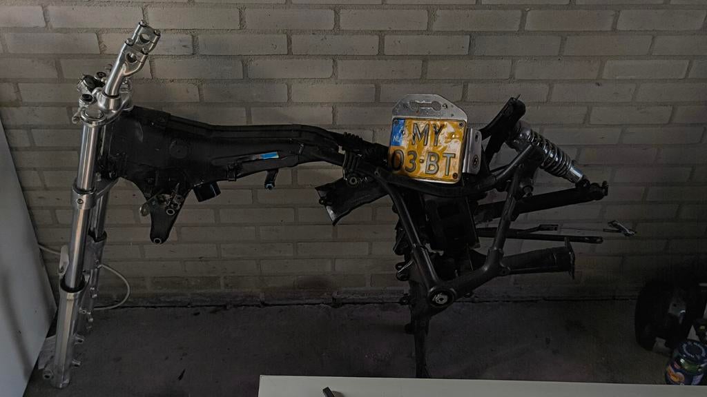 Yamaha XV750 Virago (1997) frame + kenteken, Ophalen, Gebruikt