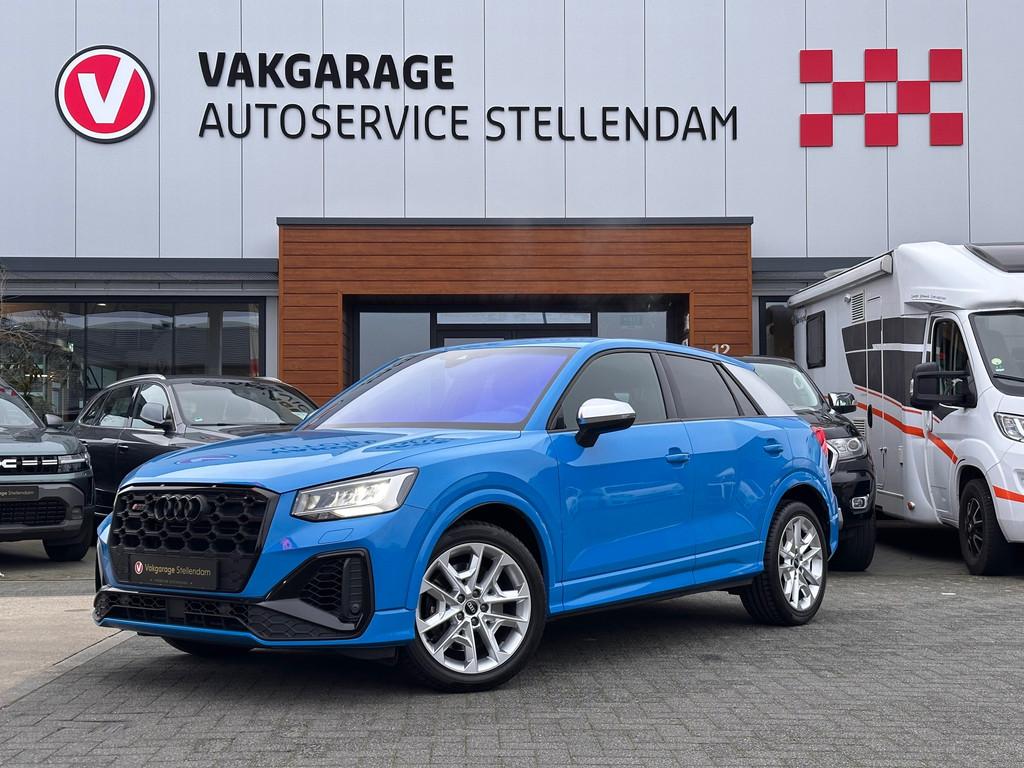 Audi SQ2 2.0 TFSI quattro|370pk|Afn Trekhaak|Virtual Cockpit, Gebruikt, Euro 6, 4 cilinders, Blauw