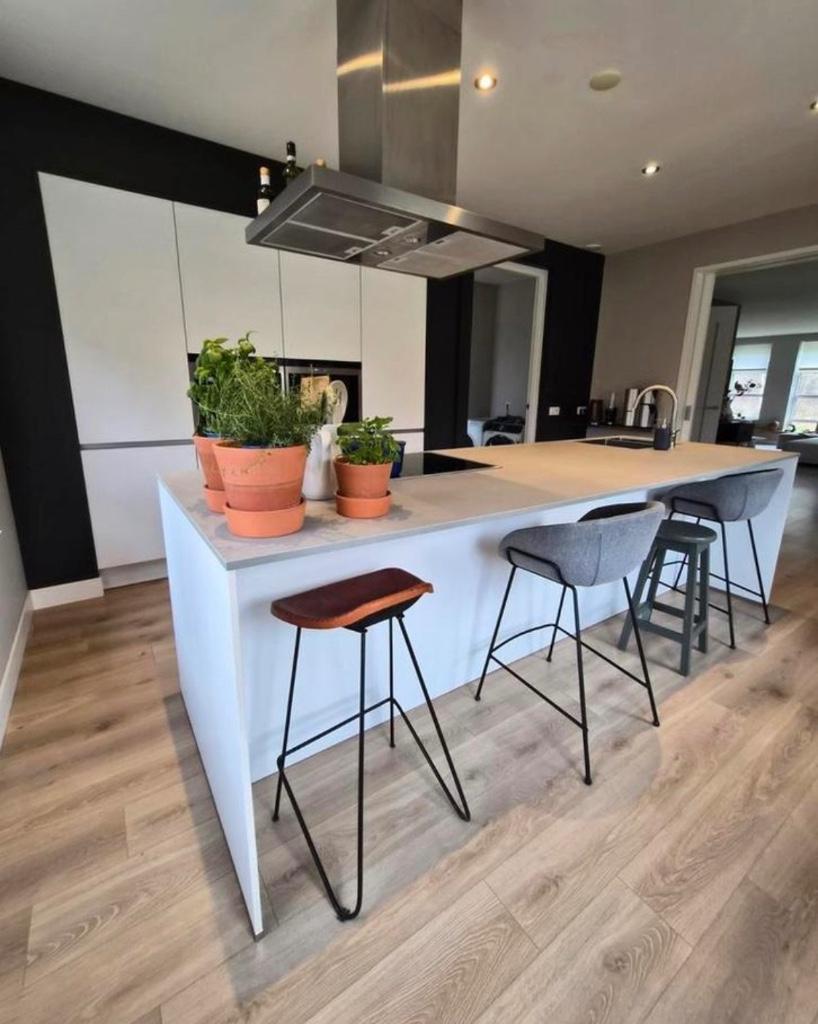 ✨ Luxe Alkema keuken royaal kookeiland greeploos & modern ✨, Ophalen, Wit, Graniet of Steen, Dubbelwandige keuken