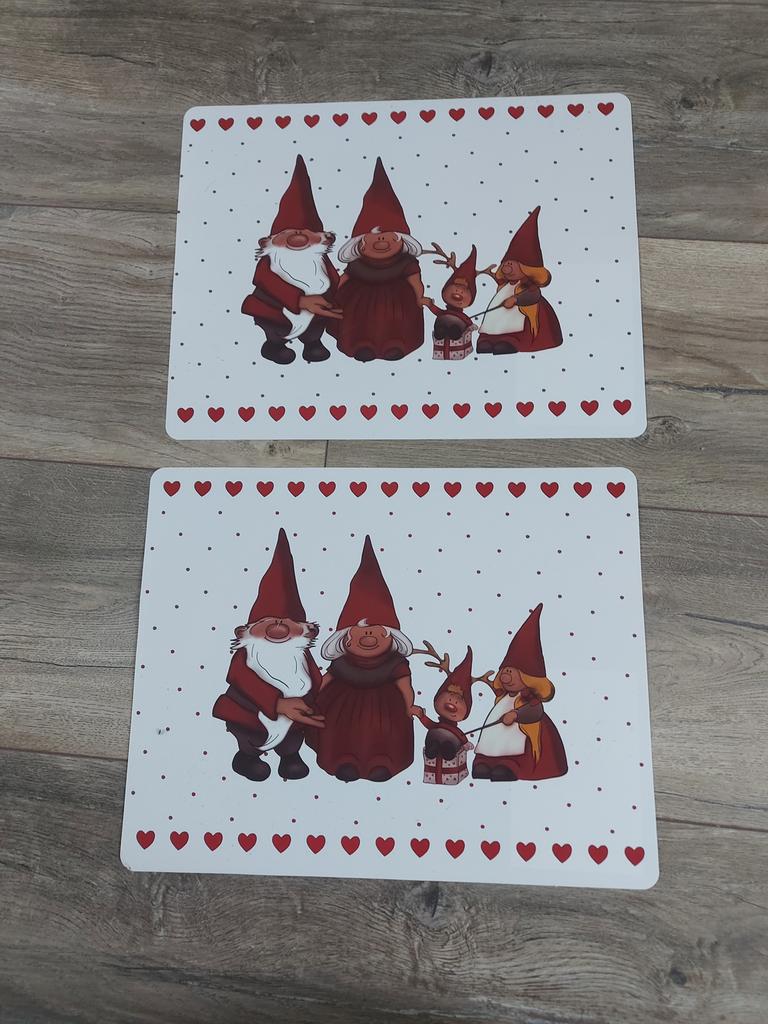 Placemats kabouters 2x, Ophalen of Verzenden, Gebruikt, Placemat