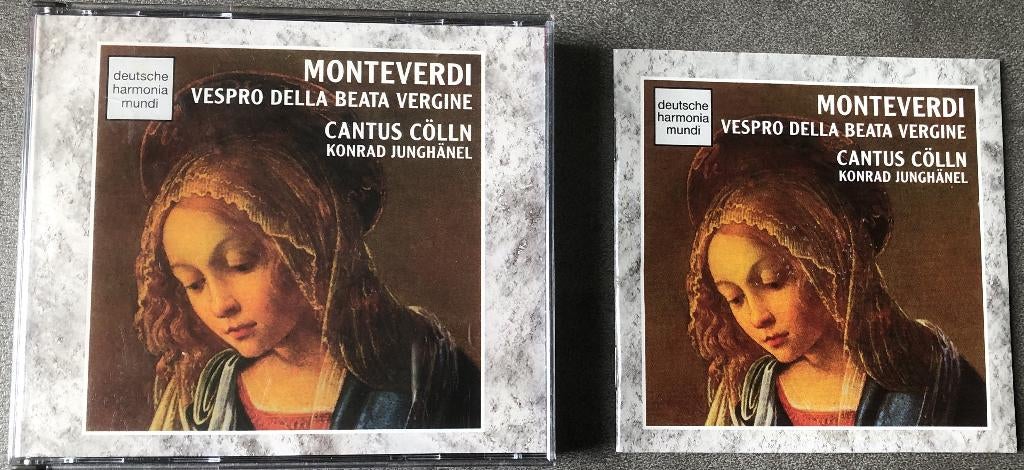MONTEVERDI-VESPRO DELLA BEATA VERGINE- JUNGHAENEL - 2 CD, Ophalen of Verzenden, Zo goed als nieuw, Boxset
