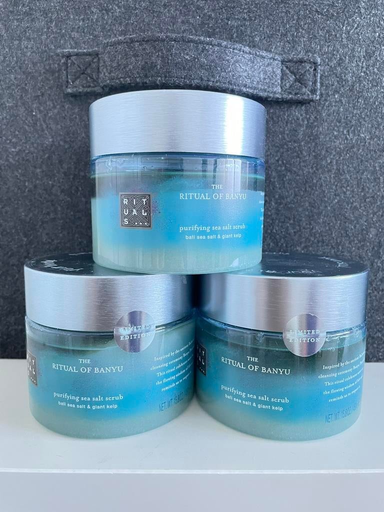 Rituals Banyu body scrub 450 gram limited edition, Ophalen of Verzenden, Nieuw, Overige typen