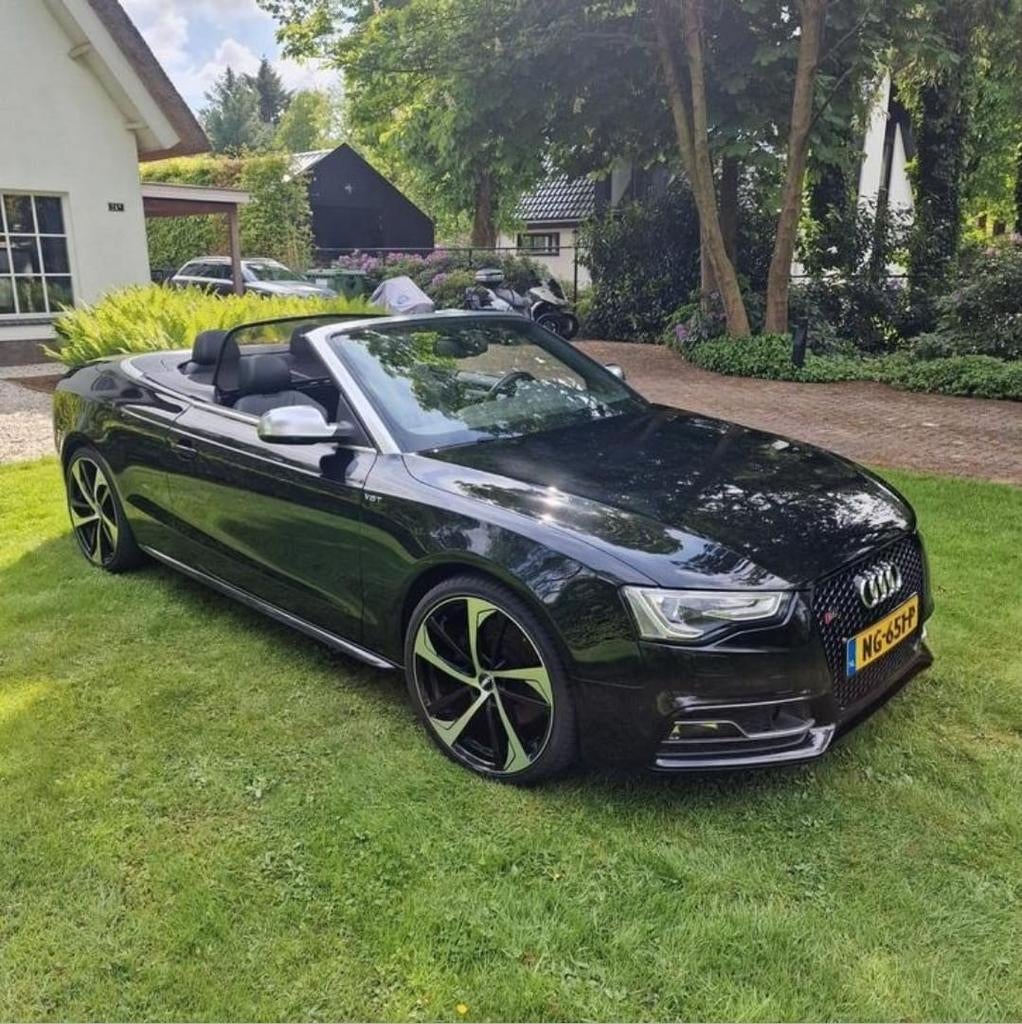Audi S5 3.0 Tfsi 245KW Cabrio Quat. S-tr 2015 Zwart, Zwart, Cabriolet, 4 stoelen, Leder