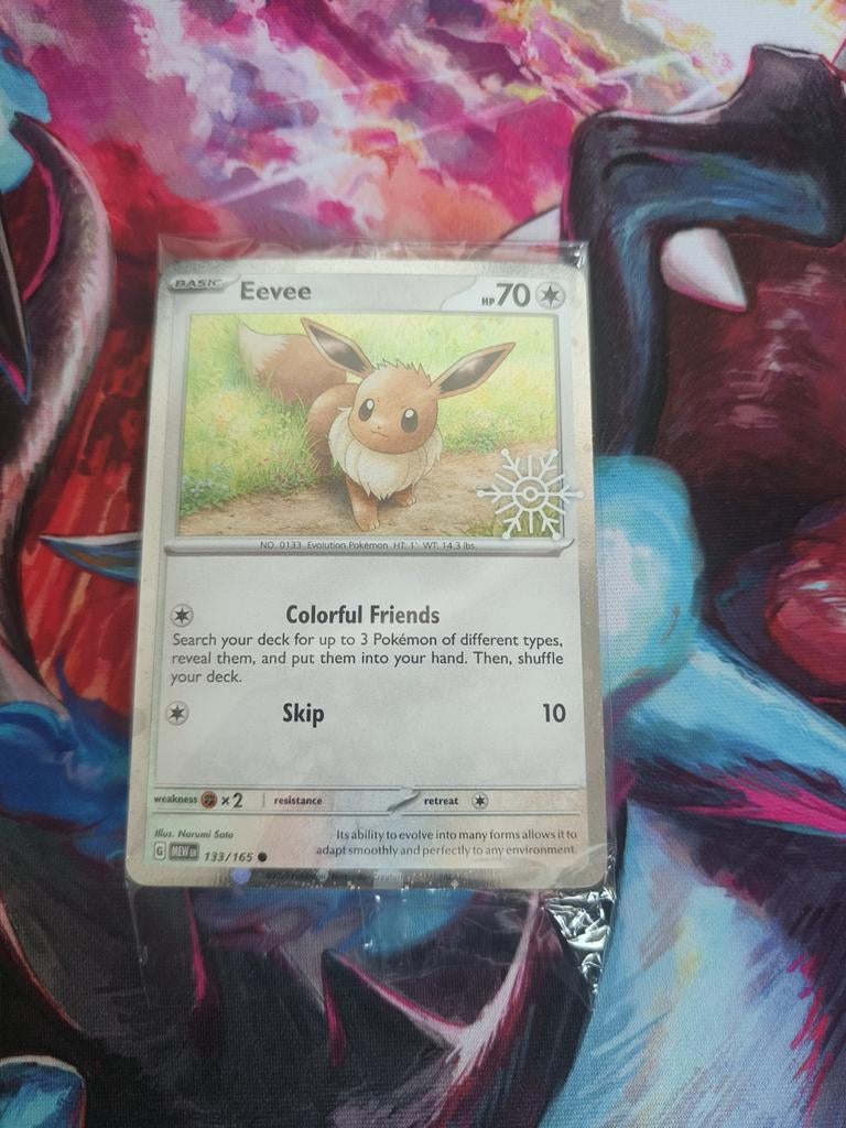 Eevee stamped promo, Ophalen of Verzenden, Nieuw, Losse kaart, Foil
