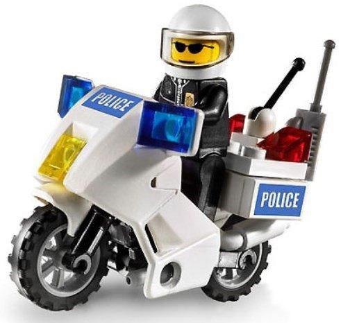 LEGO Police Motorcycle (7235-1, black-green sticker version), Kinderen en Baby's, Speelgoed | Duplo en Lego, Ophalen of Verzenden