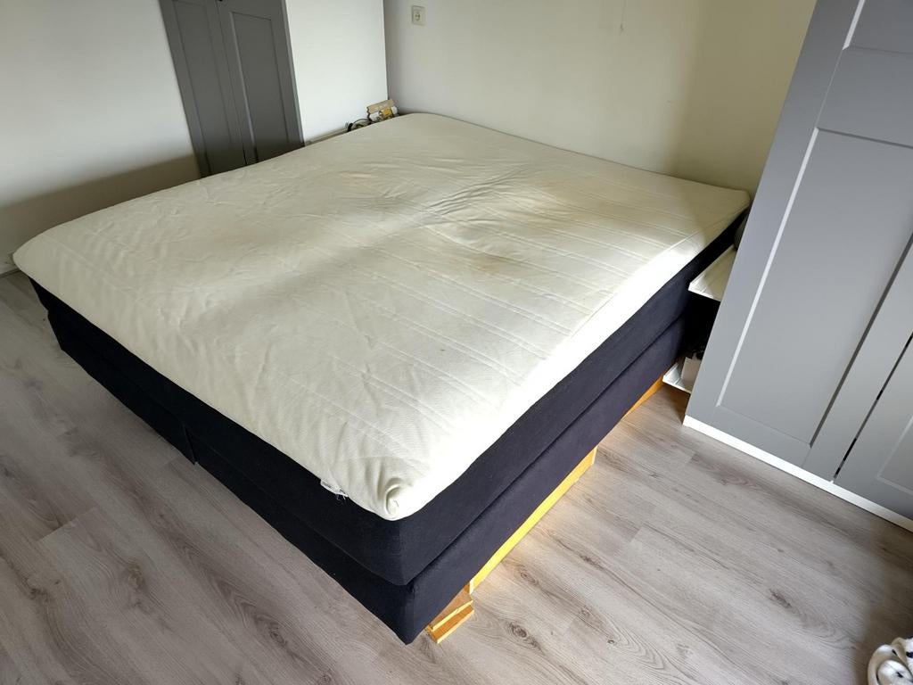 Ikea twee persoons bed boxspring, Ophalen, Tweepersoons, 140 cm