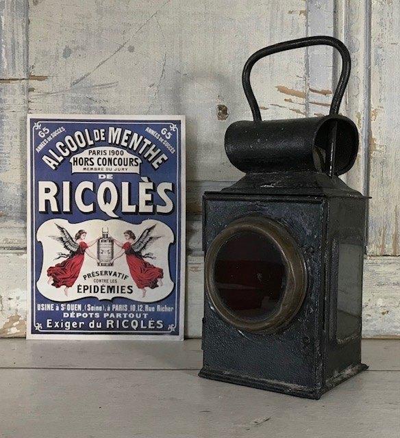 Antieke treinlantaarn uit circa 1920, Ophalen of Verzenden, Gebruikt, Trein, Overige typen